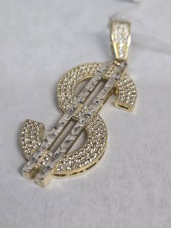 14kt Gold $ Charm 