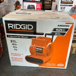 RIDGID 1625 CFM Blower Fan Air Mover with Handle and Wheels