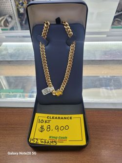 10K 25" Cuban Link Chain 10mm Width 152 Grams