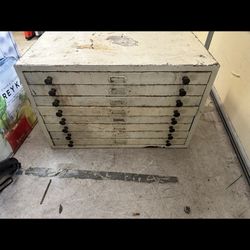 Steel Vintage Parts Cabinet Small