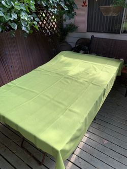 Vintage Green Tablecloth 