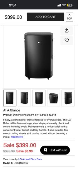LG Dehumidifier