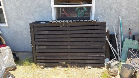 Wood fence