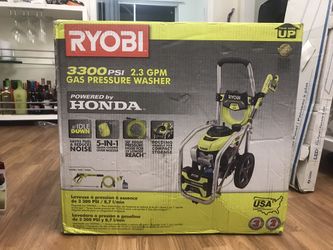 3300 psi 2.3 gpm cold water gas 2024 pressure washer with honda gcv190 idle down