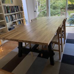 Skogsta Dining Table & Chairs