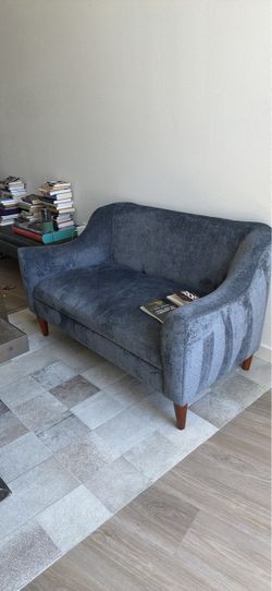 Navy Blue chenille couch