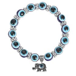 1pcs Elephant Charm Evil Eye Bracelet