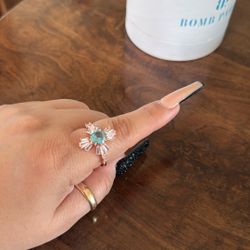 light blue ring