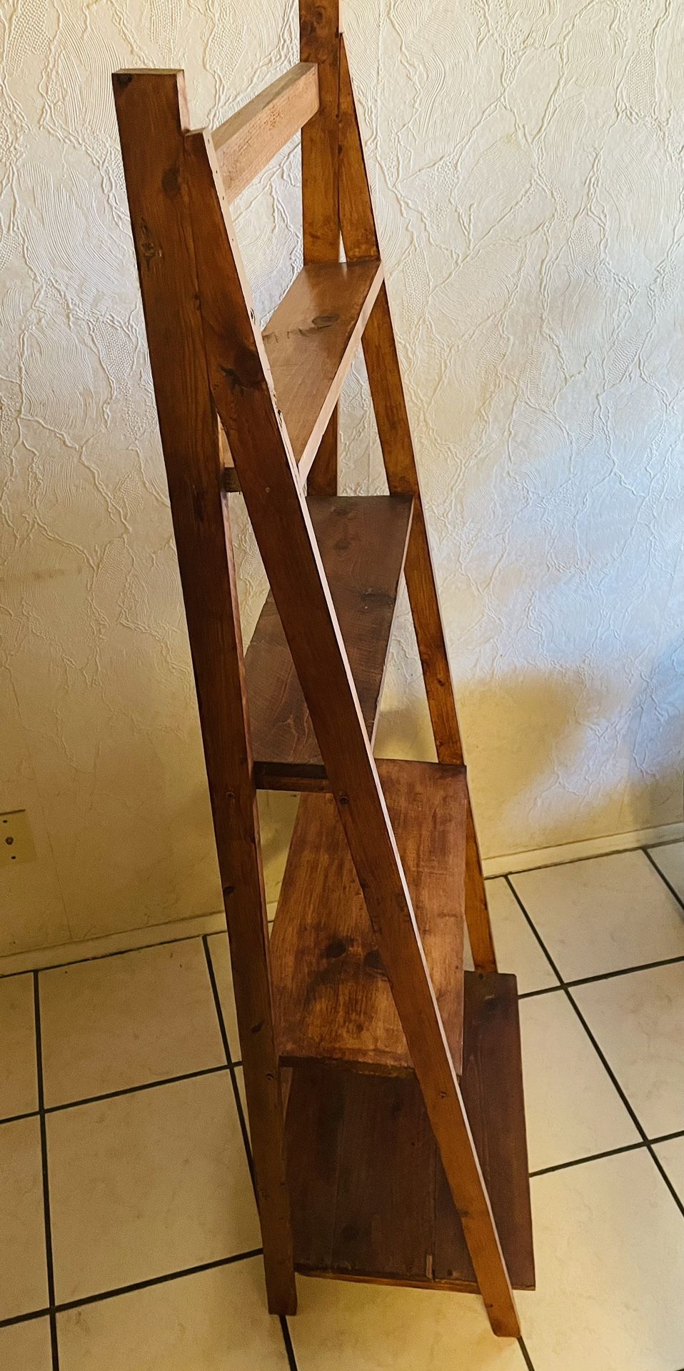 Wooden Ladder Shelves