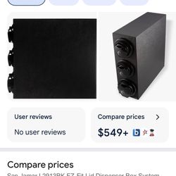 San Jamar L2913BK EZ-Fit Lid Dispenser Box System