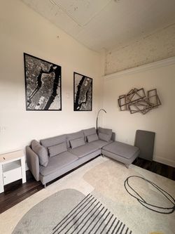 IKEA SÖDERHAMN 4-Seat Sectional Sofa with Chaise – Gray
