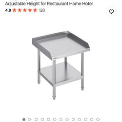 Stainless Steel Work Table, 24 x 24 x 26 Inch