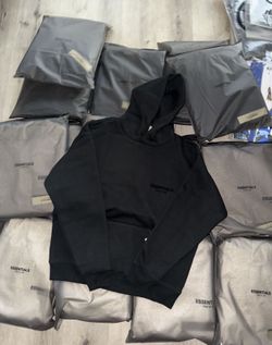 Black Essentials Hoodie