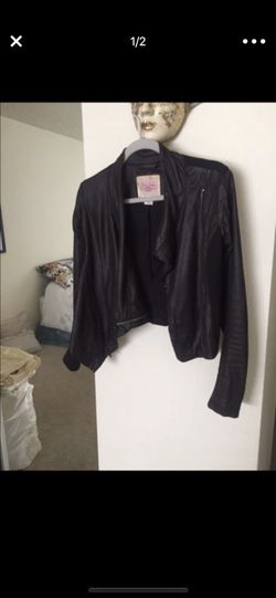 Faux Leather Jacket Size XS