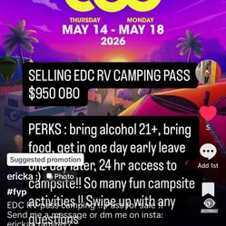 EDC CAMPING PASS 