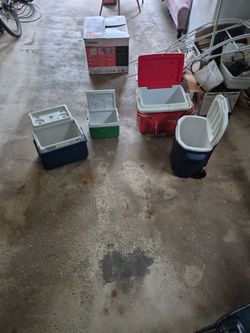4 Coleman Coolers