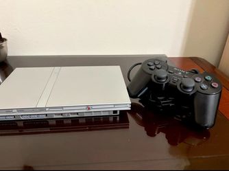 Sony PS2 PlayStation 2 Slim Silver