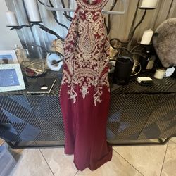 Burgundy Gown/ Dress 