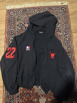 Balenciaga 22 polo zip up hoodie
