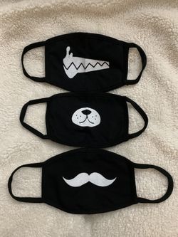 Natural cotton face mask $8 for all 3