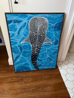 Whale shark painting