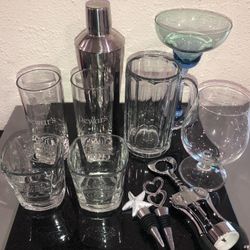 Cocktail, Beer, Liquor Glasses, Wine Stoppers, Wine Opener & More