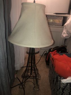 Paris room decor (lamp, mirror, storage box)