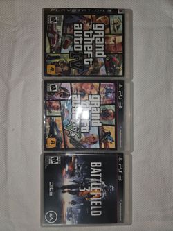 Gta 5 Gta 4 Battlefield 3 for the ps3
