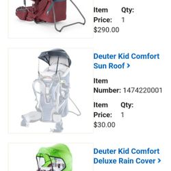 Deuter Kid Comfort Baby Backpack