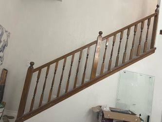 Stairs rails solid wood