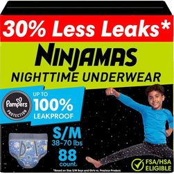 Ninjamas Nighttime Underwear Size Small