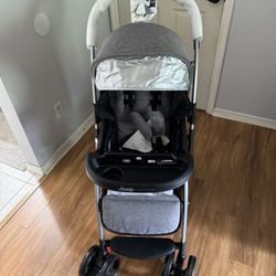 Jeep By Delta Children Unlimited Reversible Handle Stroller - Gray Tweed