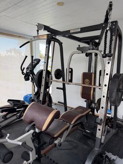 Smith machine home gym and equipment