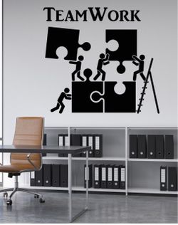 Teamwork Puzzle Wall Decal