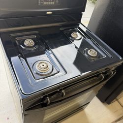 Black Whirlpool Stove And Oven