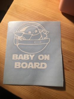 Baby Yoda Vinyl Decal