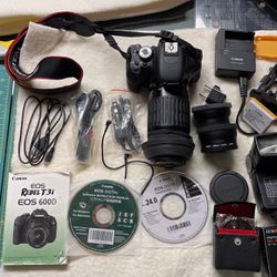 Canon T3i Digital Camera With All Accessories In Photos