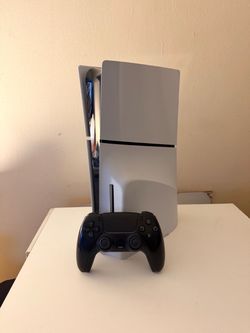 PS5 Slim Disc Edition w/ Controller + Cables – Ready to Play