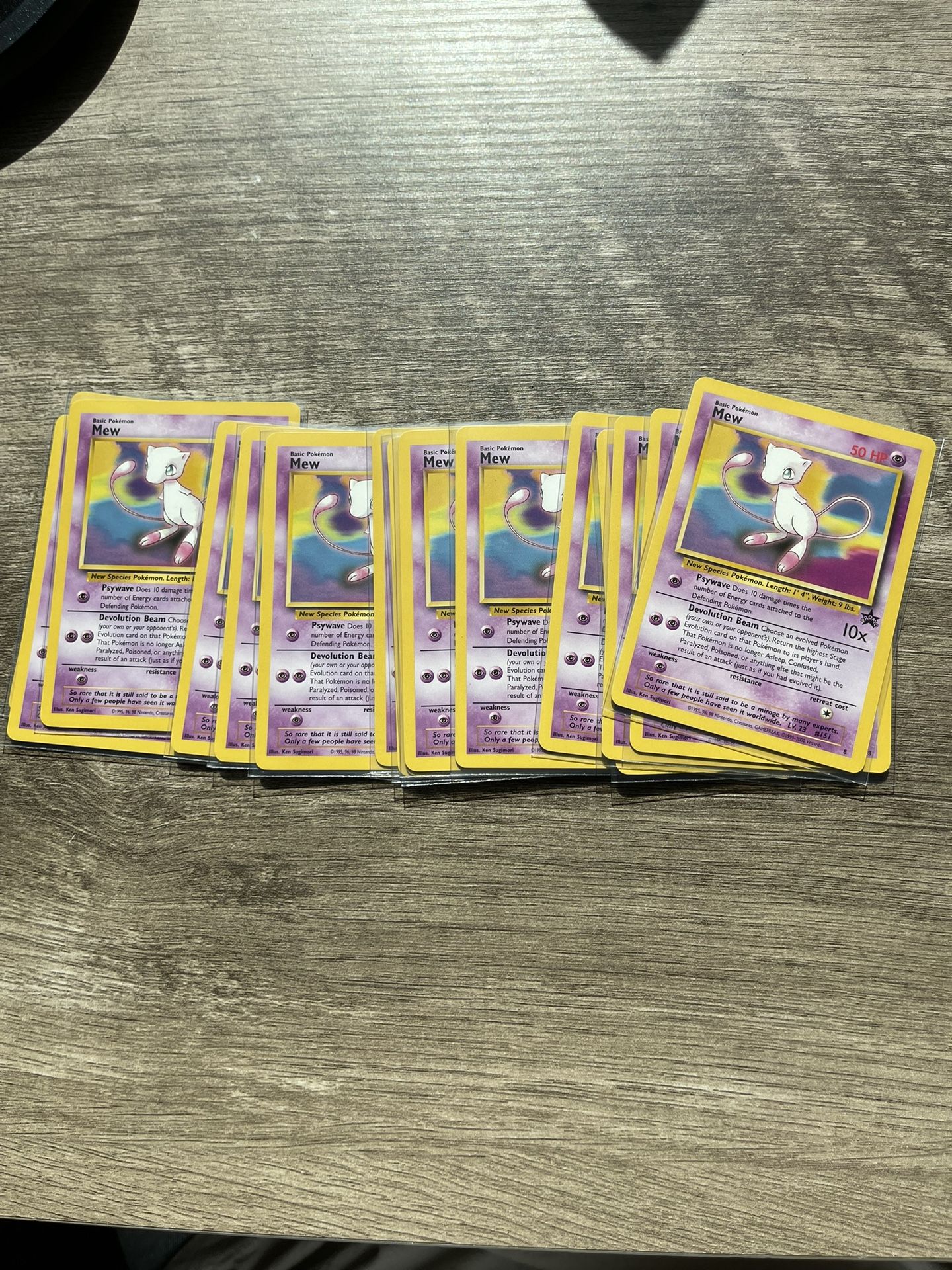 Lot Of 16 WOTC Mew Promo Cards Mint Condition