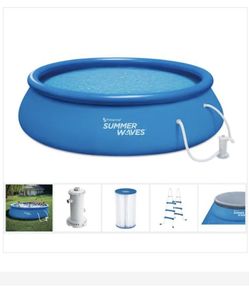 Brand New 15 Foot Inflatable Pool With Pump Ladder &cover 