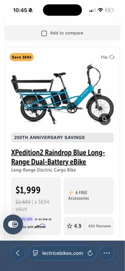 Lectric e bike ( long body)