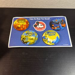 4 Disney Passholder AP Days Pin Button Main Street Adventure Fantasy Tomorrows