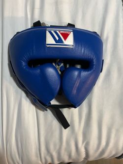 Authentic blue winning headgear size L