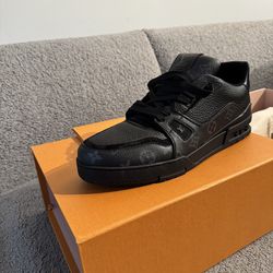 LV Trainer Sneaker in Monogram Eclipse Size 12