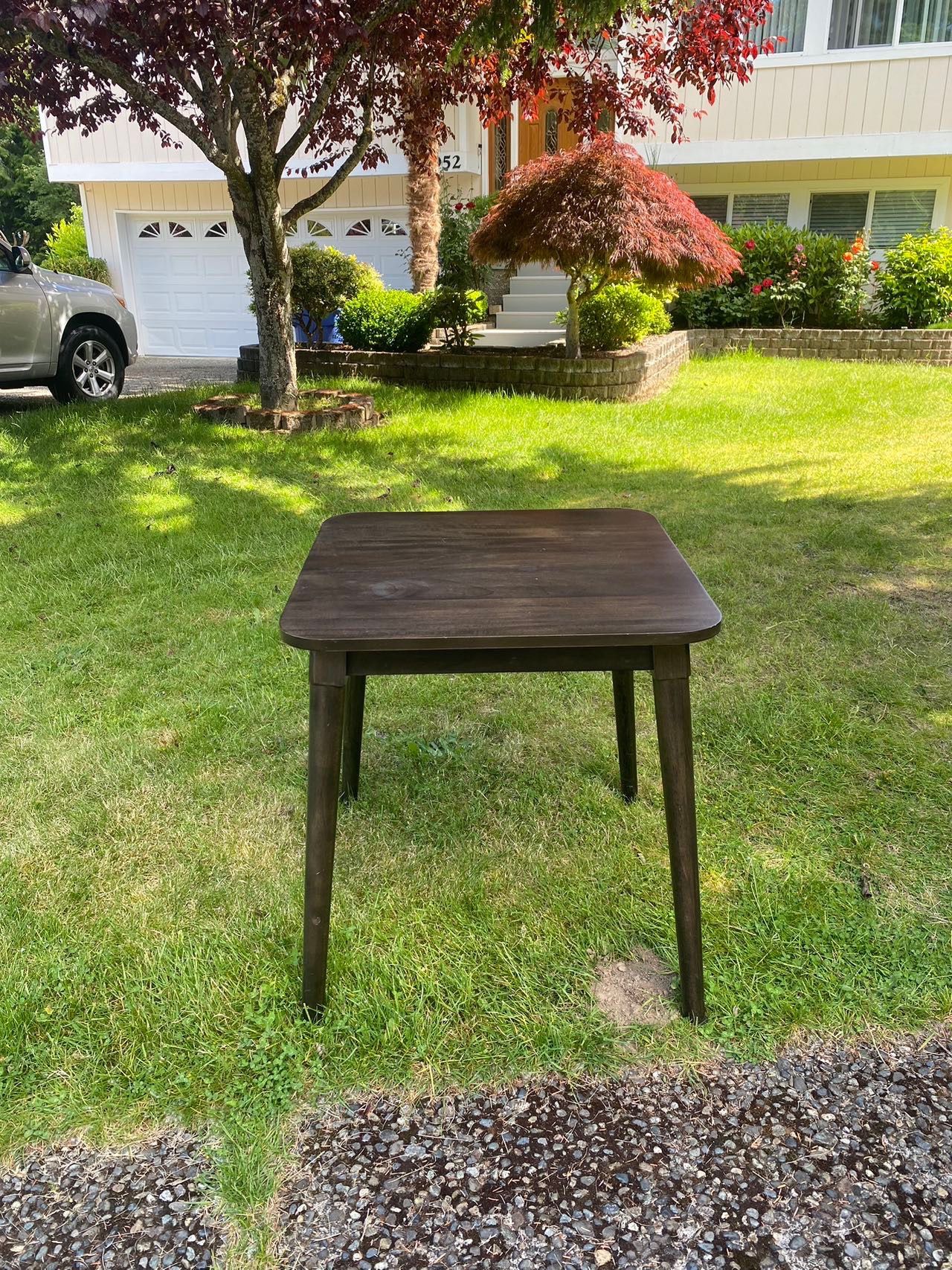 Small solid wood table