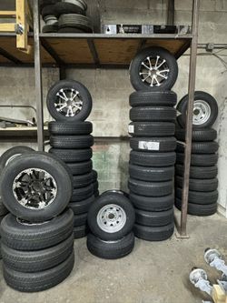 Boat trailer tires and wheels