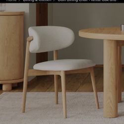 Odin Dining Chair White Oak Ivory