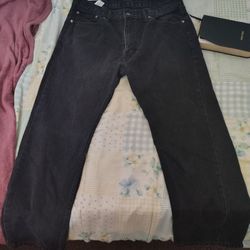Levi Black Denim 505s 38x30