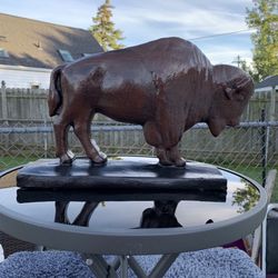 The Classic Brown Buffalo Statue