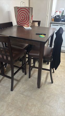 Table without chairs